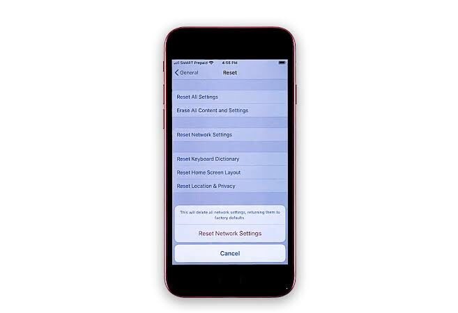 Steps On How to Reset Network Settings on Your iPhone